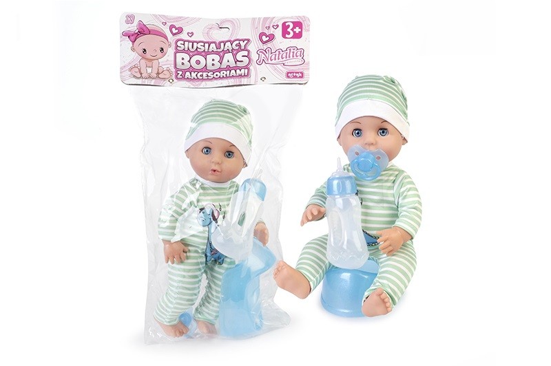 Lalka Natalia - Bobas siusiający z akcesoriami