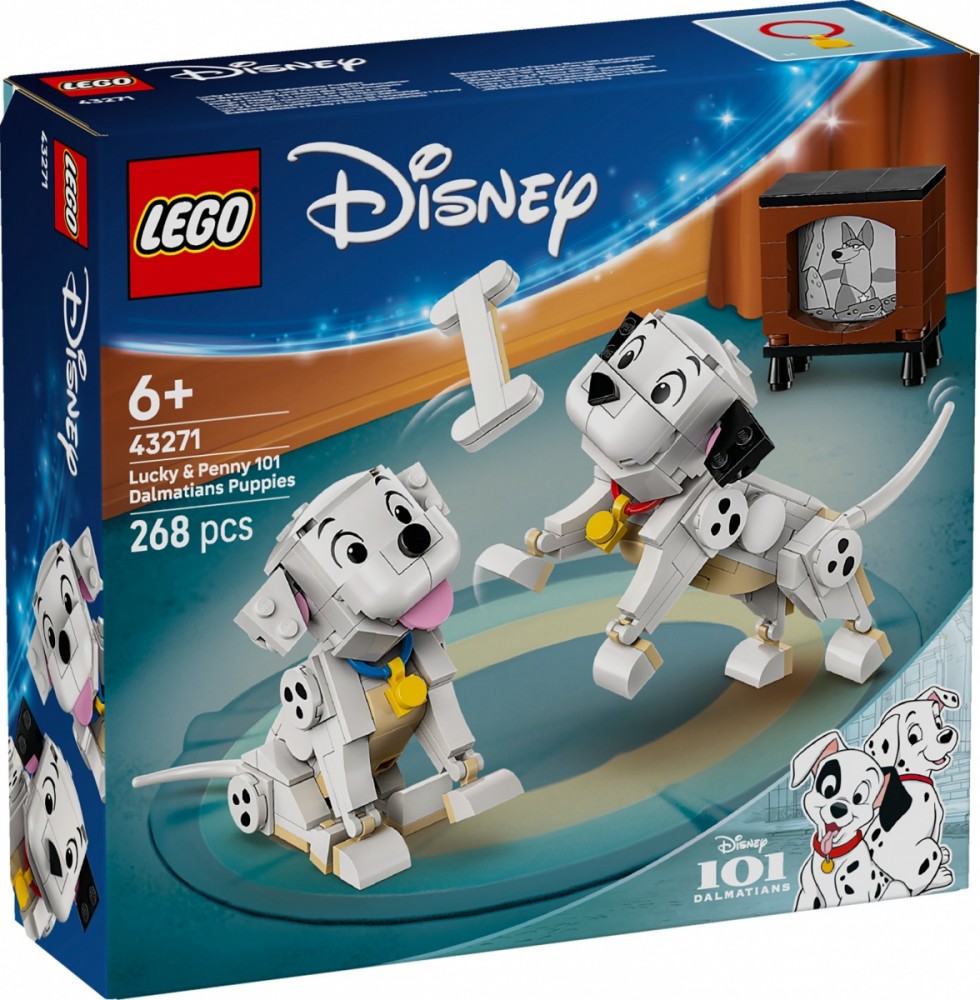 Klocki Disney 43271 101 dalmatyńczyków - Szczeniaczki Szczęściarz i Penny 