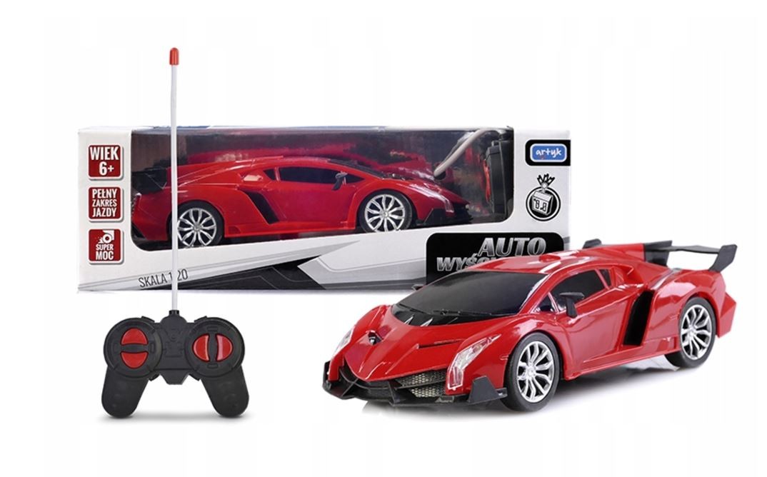 Auto wyścigowe R/C Toys For Boys czerwone 