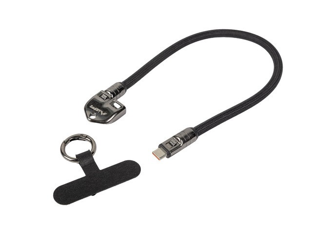 Kabel USB-C M/M SMYCZ/BRELOK 0.3M 240W czarny 