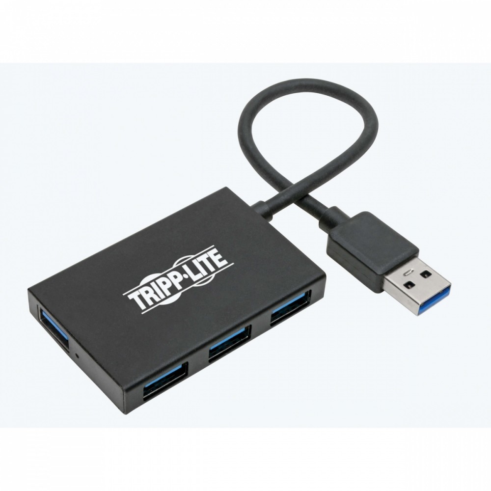 4-portowy, smukły, przenośny koncentrator USB-A USB 3.2 Gen 1 Obudowa aluminiowa U360-004-4A-AL 