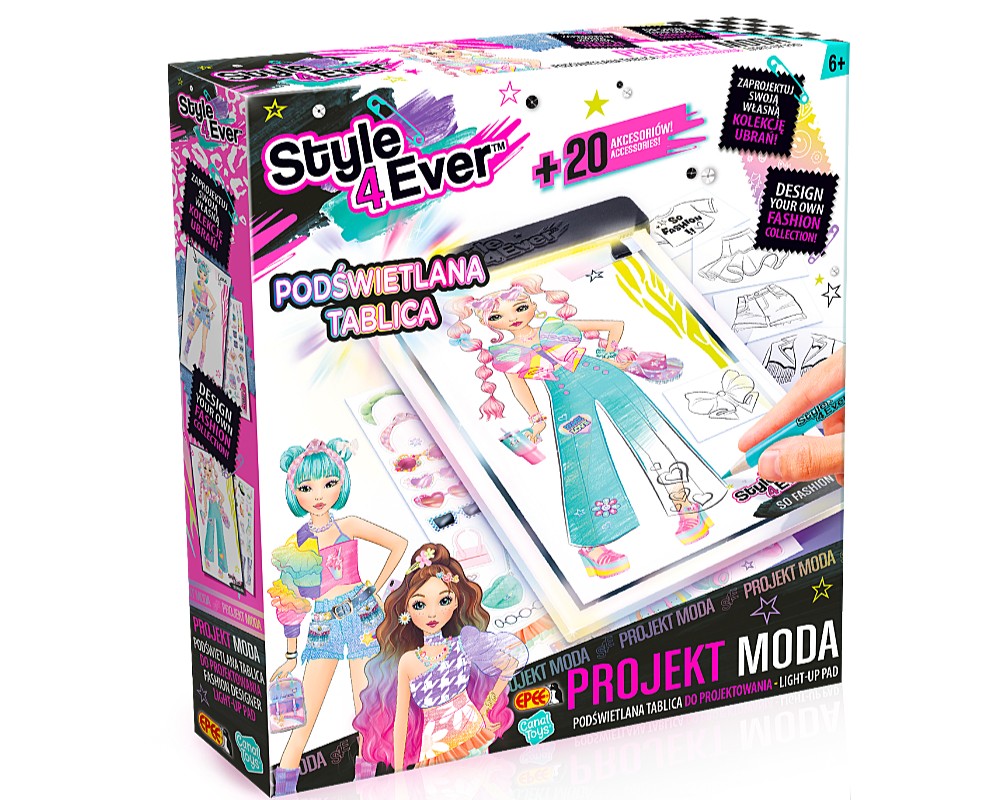 Podświetlana tablica do projektowania - Projekt Moda