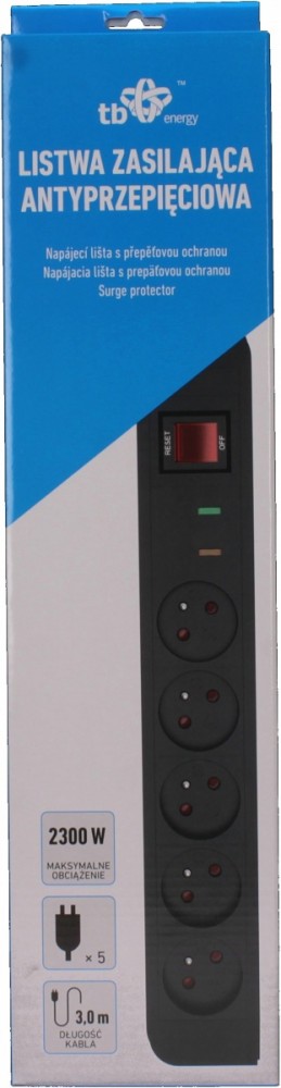 Energy Listwa Antyprzepięciowa x5,3m 