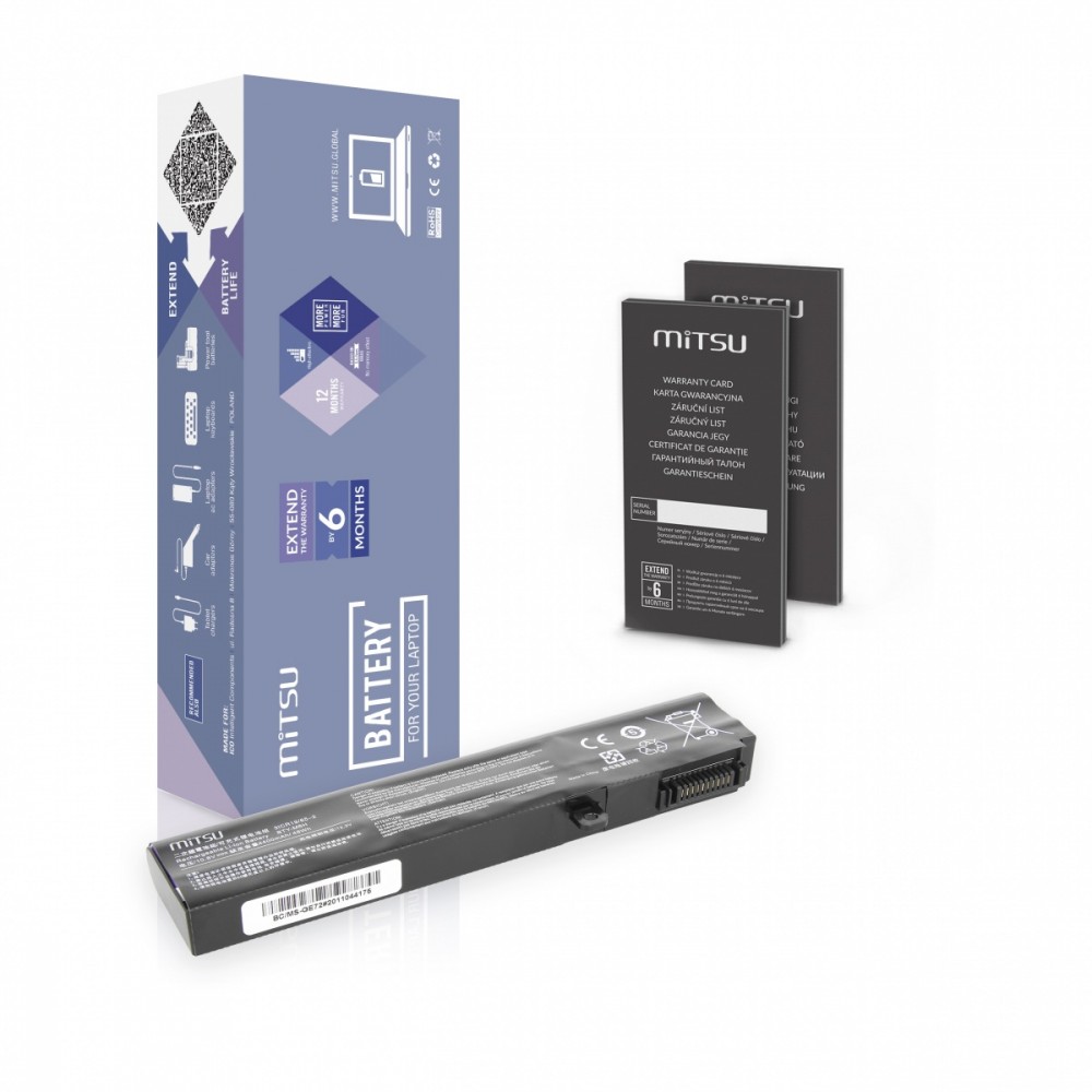 Bateria do MSI GE72/GL72 4400mAh(48Wh) 10.8-11.1V 
