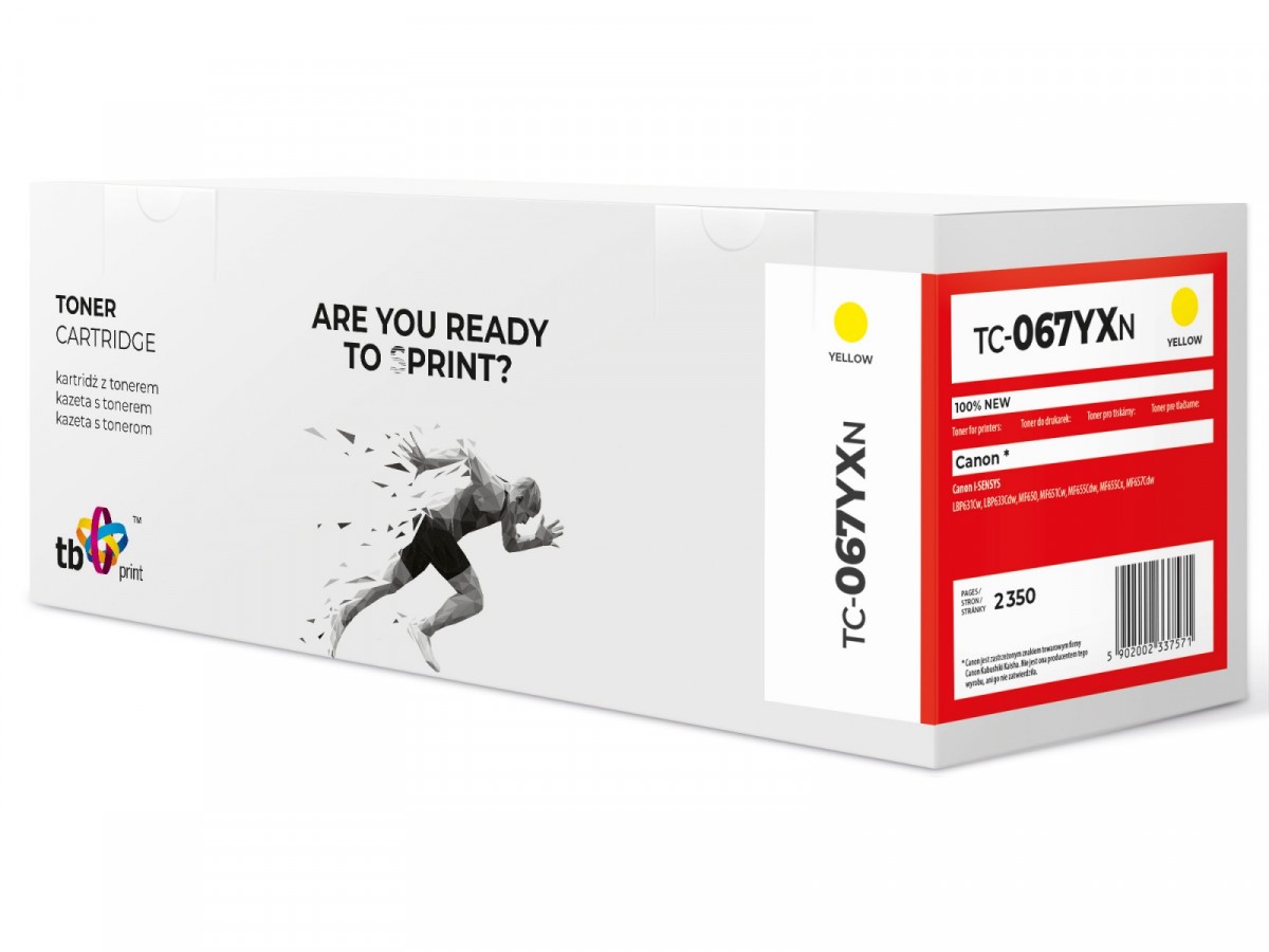 Toner do Canon MF650 TC-067YXN YE 100% nowy CRG067H