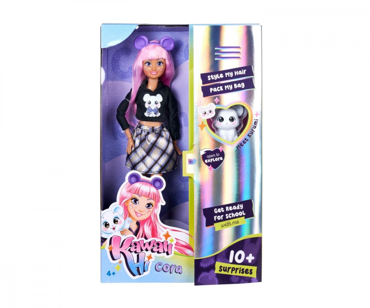 Lalka Kawaii Hi Cora i zwierzątko Kurumi 