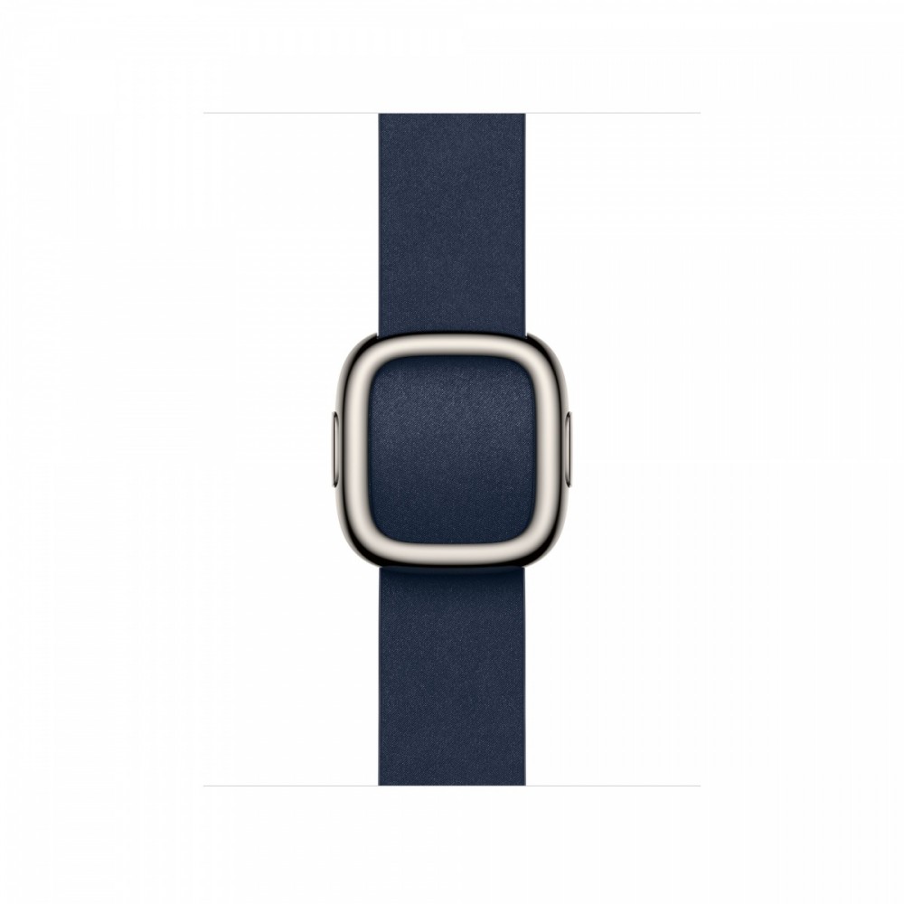 Pasek w kolorze głębinowego błękitu z klamrą nowoczesną do koperty 42 mm - rozmiar S