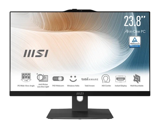 Komputer All-in-One Modern AM242P 1M-2088XEU/nOS/Intel Core5 120U/16GB/512SSD/UMA/23.8/Czarny