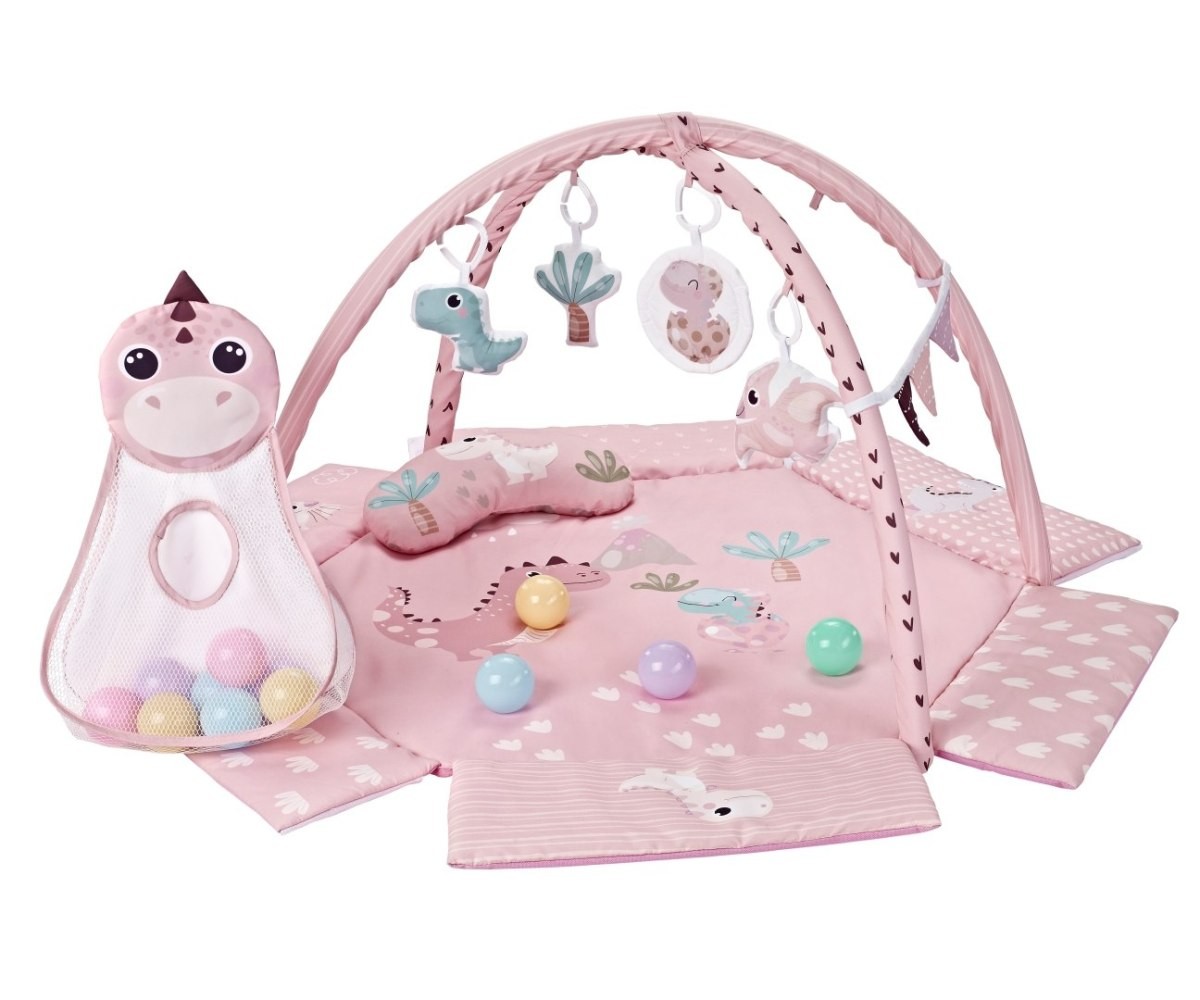 Mata edukacyjna Dino Pink TinyMini różowa