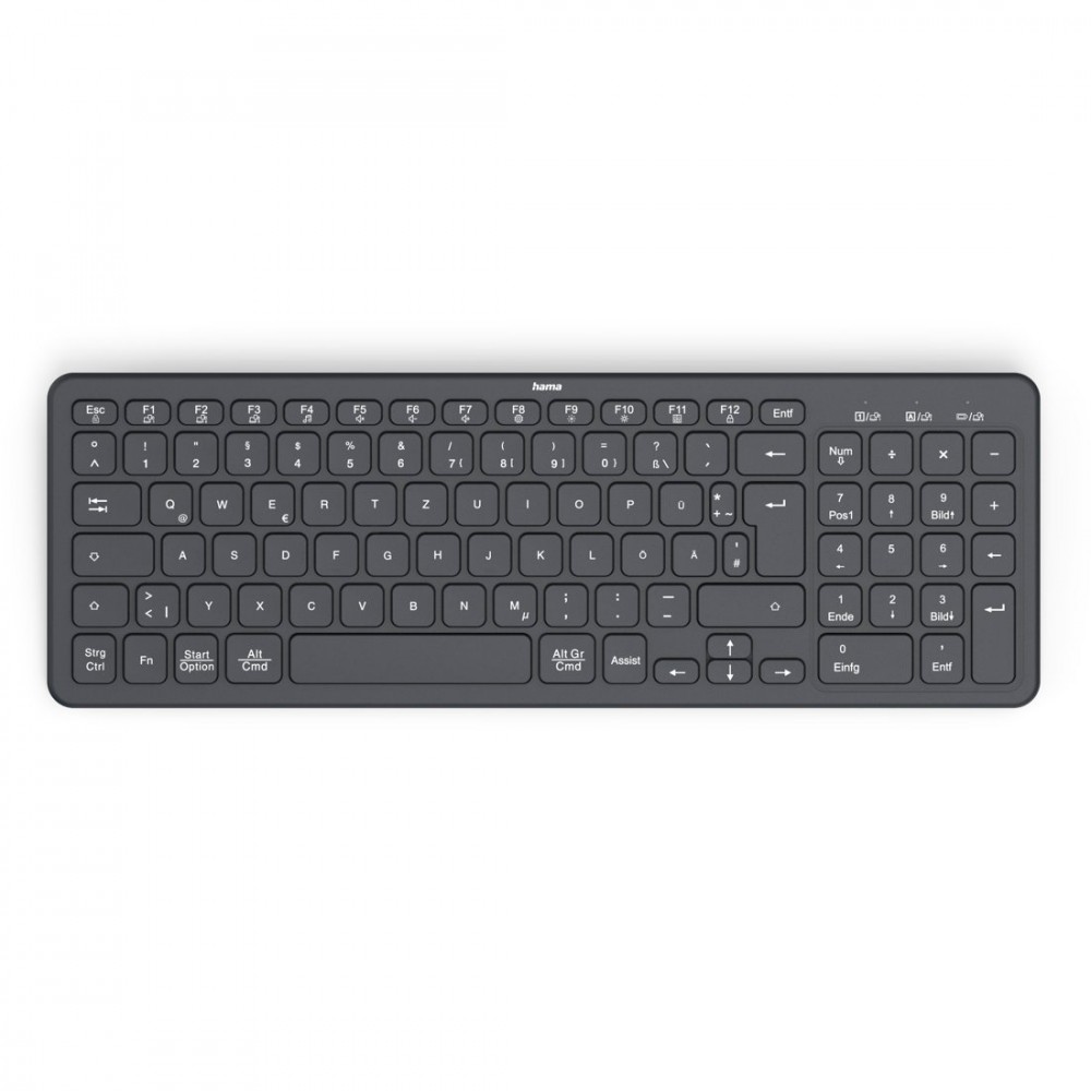 Klawiatura WK-300 bezprzewodowa Czarna 