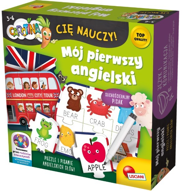 Gra edukacyjna Carotina Mój pierwszy angielski 