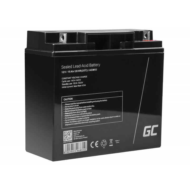 Akumulator AGM VRLA 12V 15Ah 