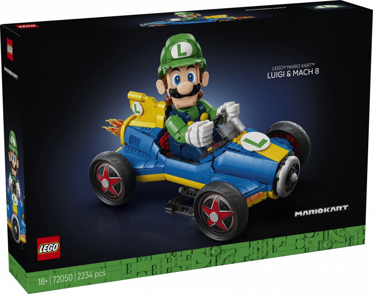 Klocki Super Mario 72050 Mario Kart - Luigi i Mach 8 