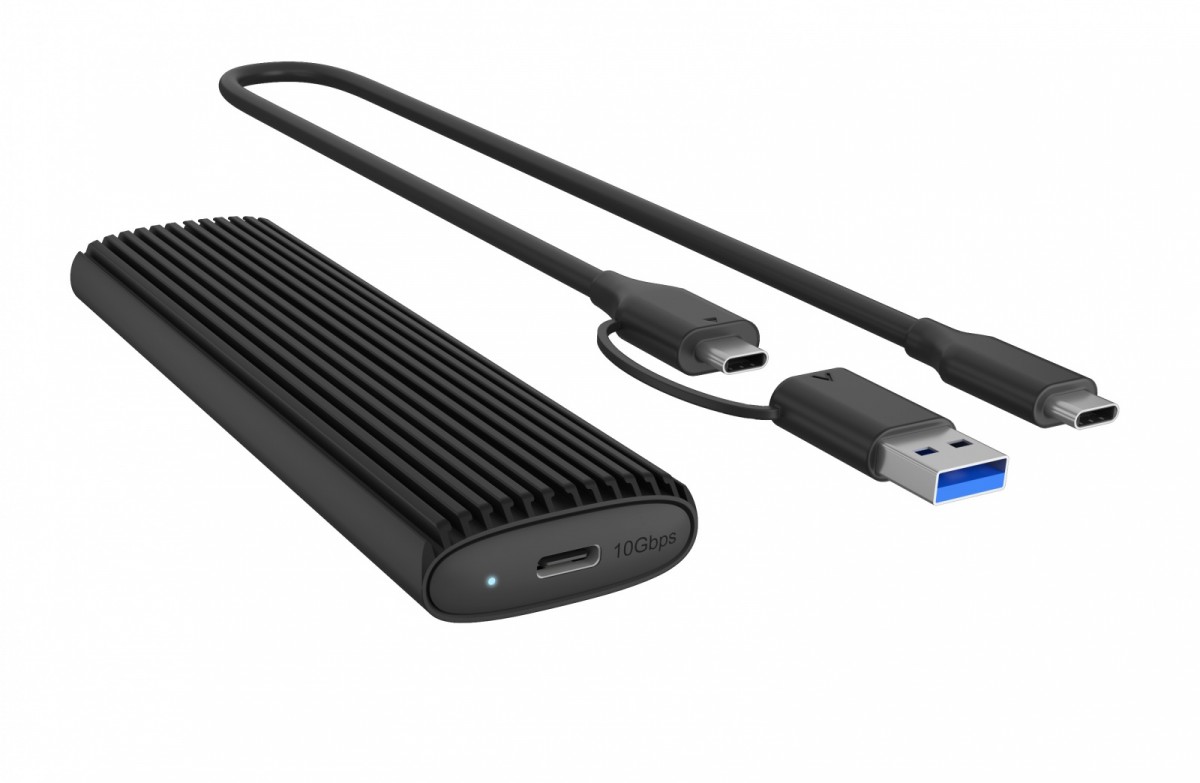Obudowa IB-1808MCT-CU31 M.2 NVMe/SATA M.2 SSD, USB 3.1 ( Gen 2 )M-Key 