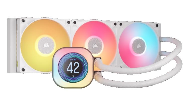 Chłodzenie CPU iCUE LINK TITAN 360 RX LCD AIO 360mm białe 
