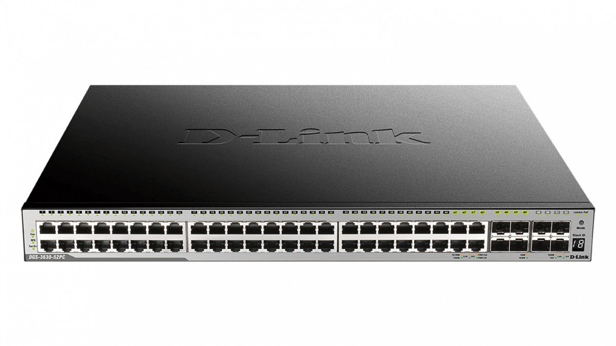Przełącznik DGS-3630-52PC/SI/E 44GE 4xSFP 4xSFP+ 