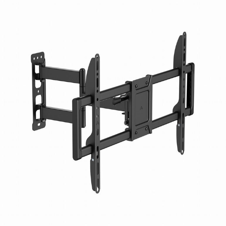 Uchwyt ścienny do telewizora z pełnym zakresem ruchu (regulowany), 37 cali-90 cali, do 50kg, czarny 