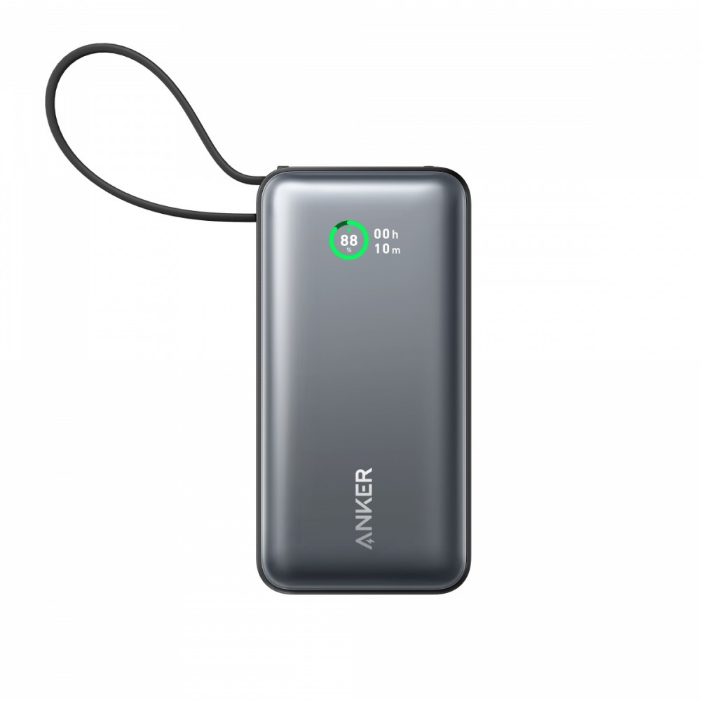 Powerbank 545 NANO 30W 10000mAh z wbudowanym kablem USB-C, czarny