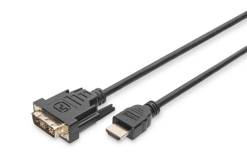Kabel adapter HDMI Standard 1080p 60Hz FHD Typ HDMI A/DVI-D (18+1) M/M 3m Czarny 