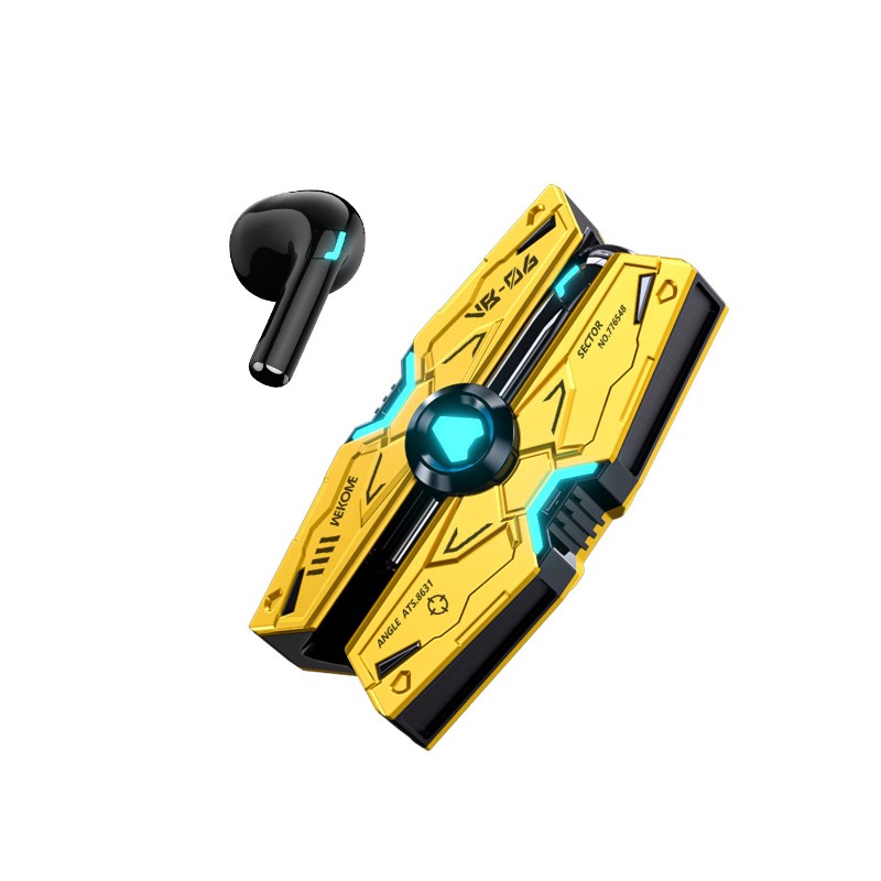 Słuchawki bezprzewodowe VB06 Mecha Series - Bluetooth V5.3 TWS z etui ładującym Żółte