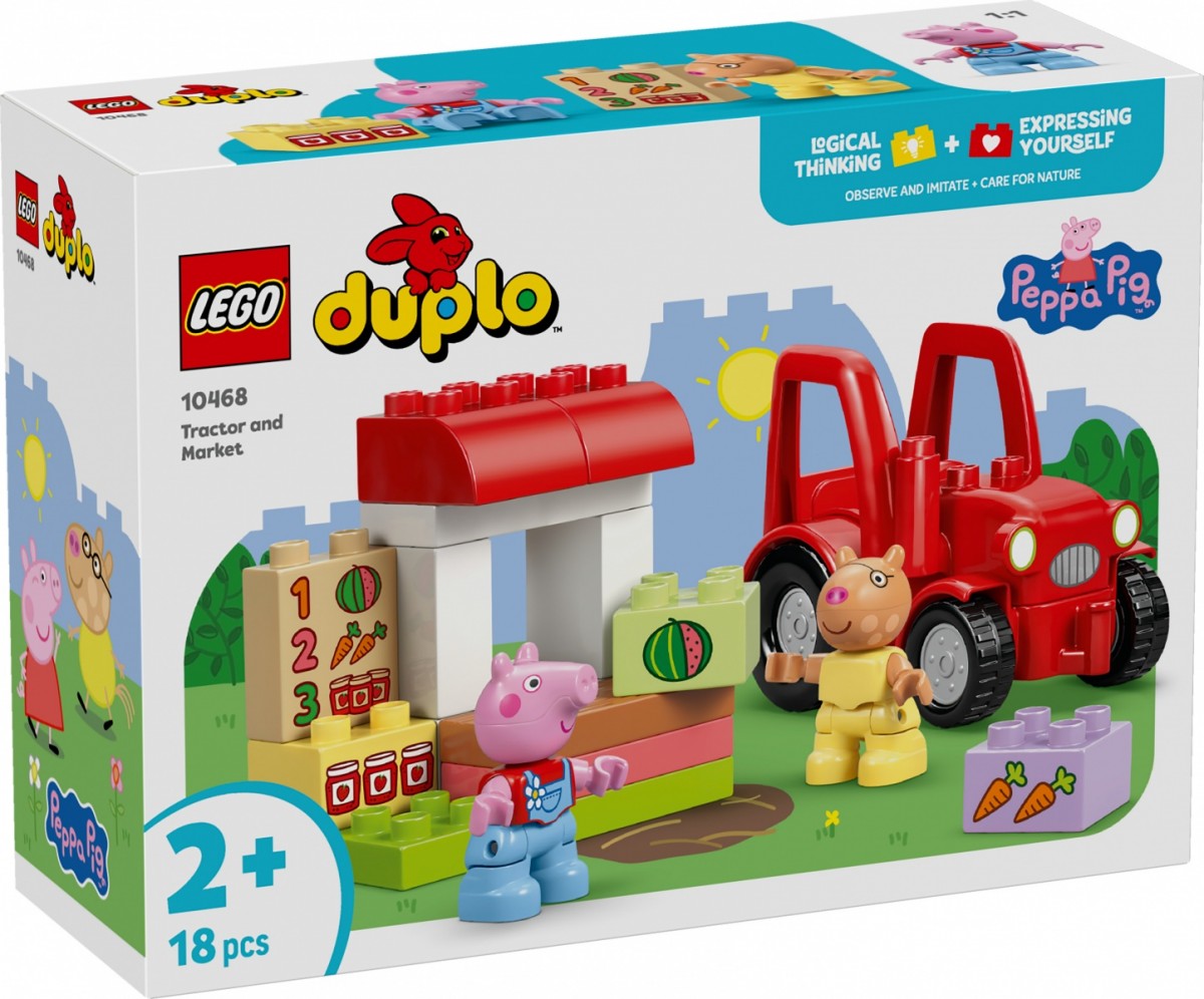 Klocki DUPLO Peppa Pig 10468 Ciągnik i rynek 