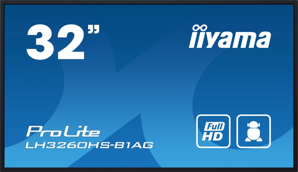 Monitor wielkoformatowy 31.5 cala LH3260HS-B1AG matowy 24h/7  500(cd/m2) VA 1920 x 1080 FHD Android.11 Wifi CMS(iiSignage2) 