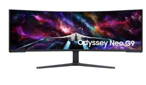 Monitor 57 cali G95NC VA 7680x2160 DUHD 32:9 3xHDMI 1xDP 2xUSB 3.0 KVM 1ms 240Hz HAS Gaming zakrzywiony 3Yd2d