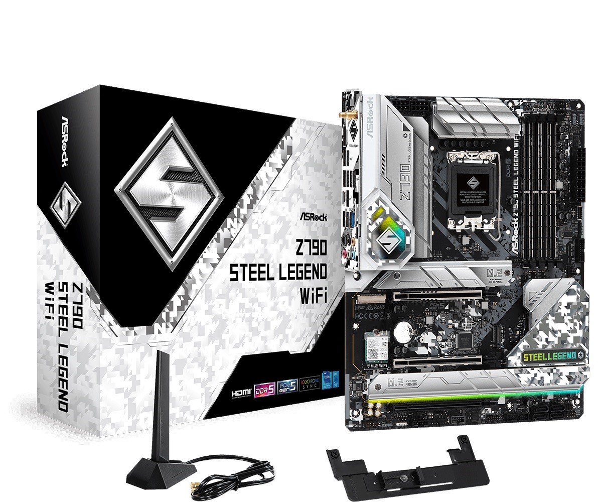 Płyta główna Z790 Steel Legend WIFI S1700 4DDR5 USB 3.2 ATX 
