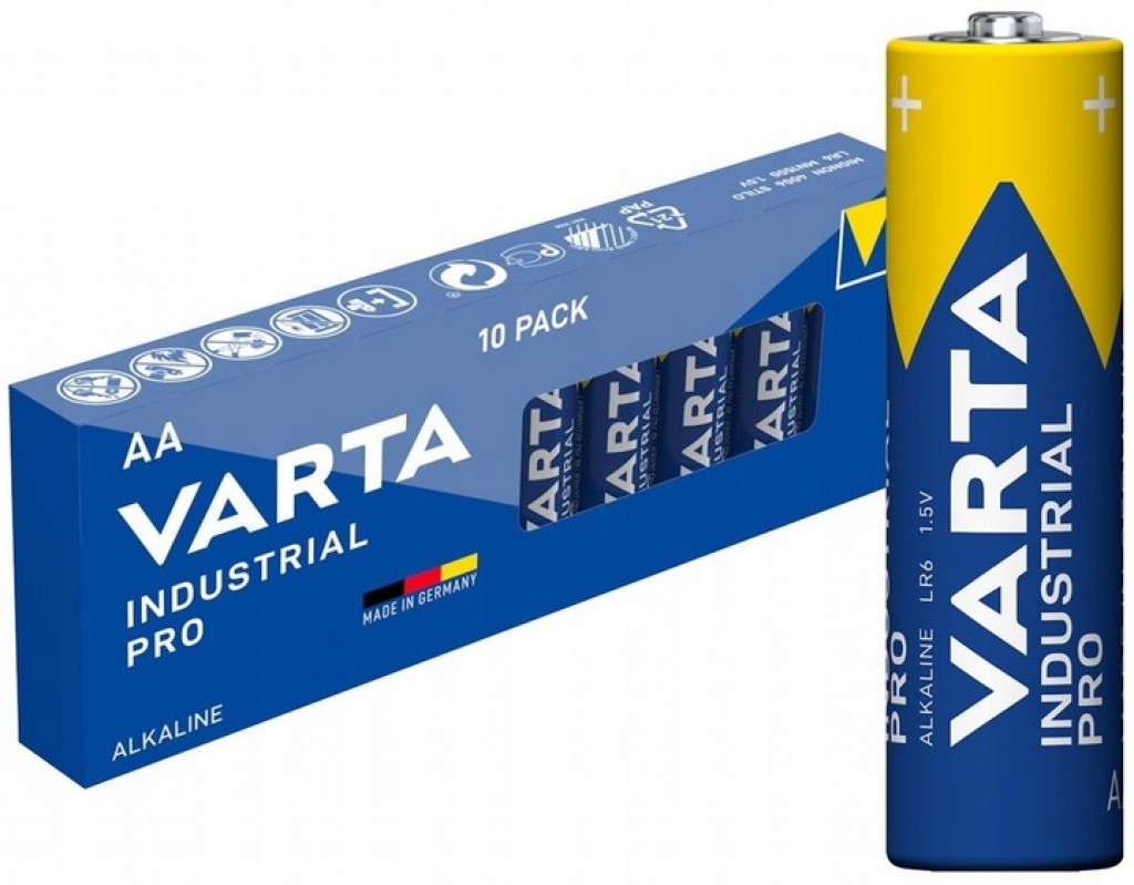 Baterie alkaliczne R6 Industrial PRO 10 sztuk karton 
