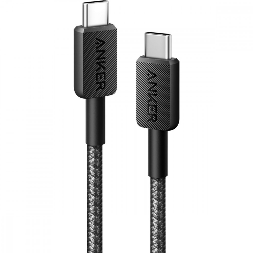 Kabel 322 USB-C do USB-C oplot 0.9m czarny