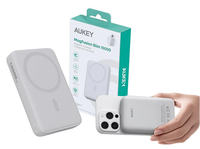 PB-MS04 White Qi2 MagSafe PowerBank 10000mAh 20W PD