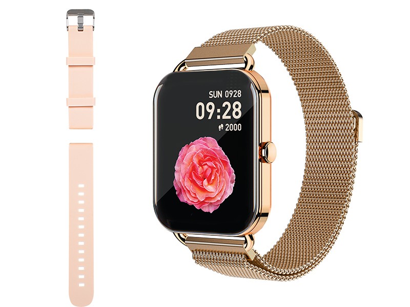Smartwatch X16 Bluetooth różowy