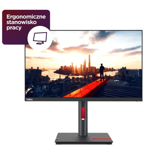 Monitor 23.8 cali ThinkVision P24h-30 WLED LCD 63B3GAT6EU 