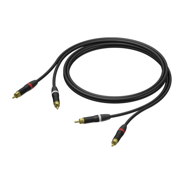 Kabel 2x Męski RCA/Cinch - 2x Męski RCA/Cinch Ultraflex 1,5m - PRA800/1.5 