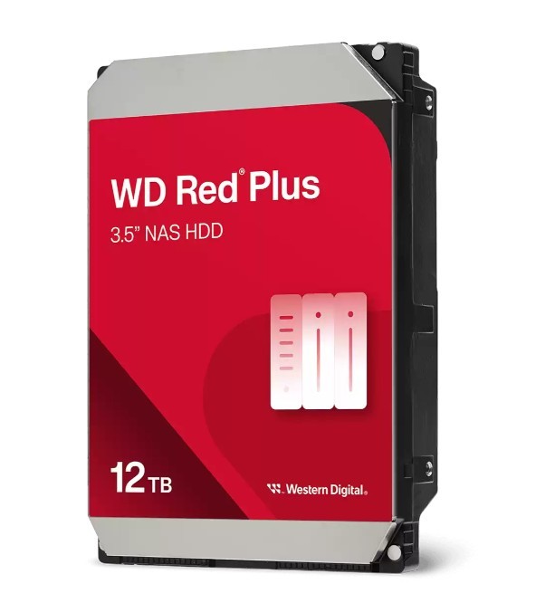 Dysk HDD Red Plus 12TB 3,5'' 512MB/7200RPM WD120EFGX 