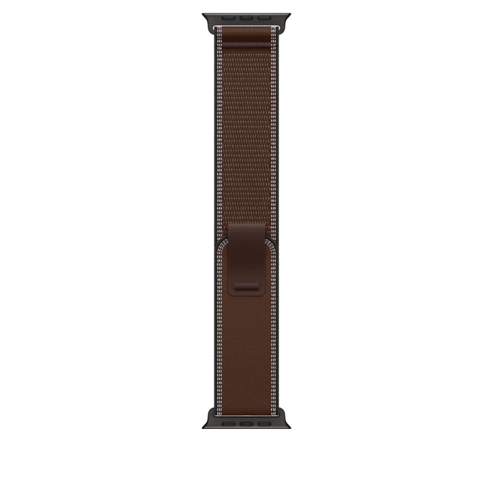 Opaska Trail w kolorze ciemnej umbry do koperty 49 mm - rozmiar S/M - elementy z tytanu w kolorze czarnym
