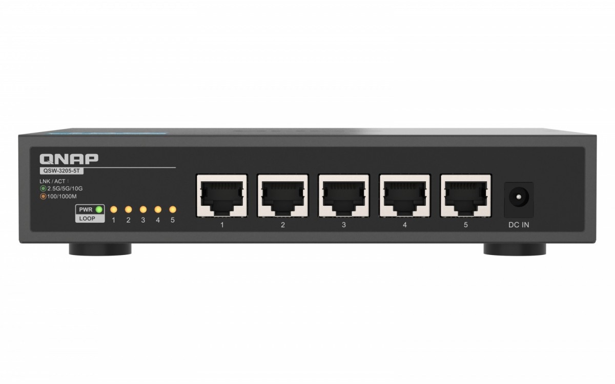 Przełącznik 5 ports 10GbE RJ45, niezarządzalny QSW-3205-5T 