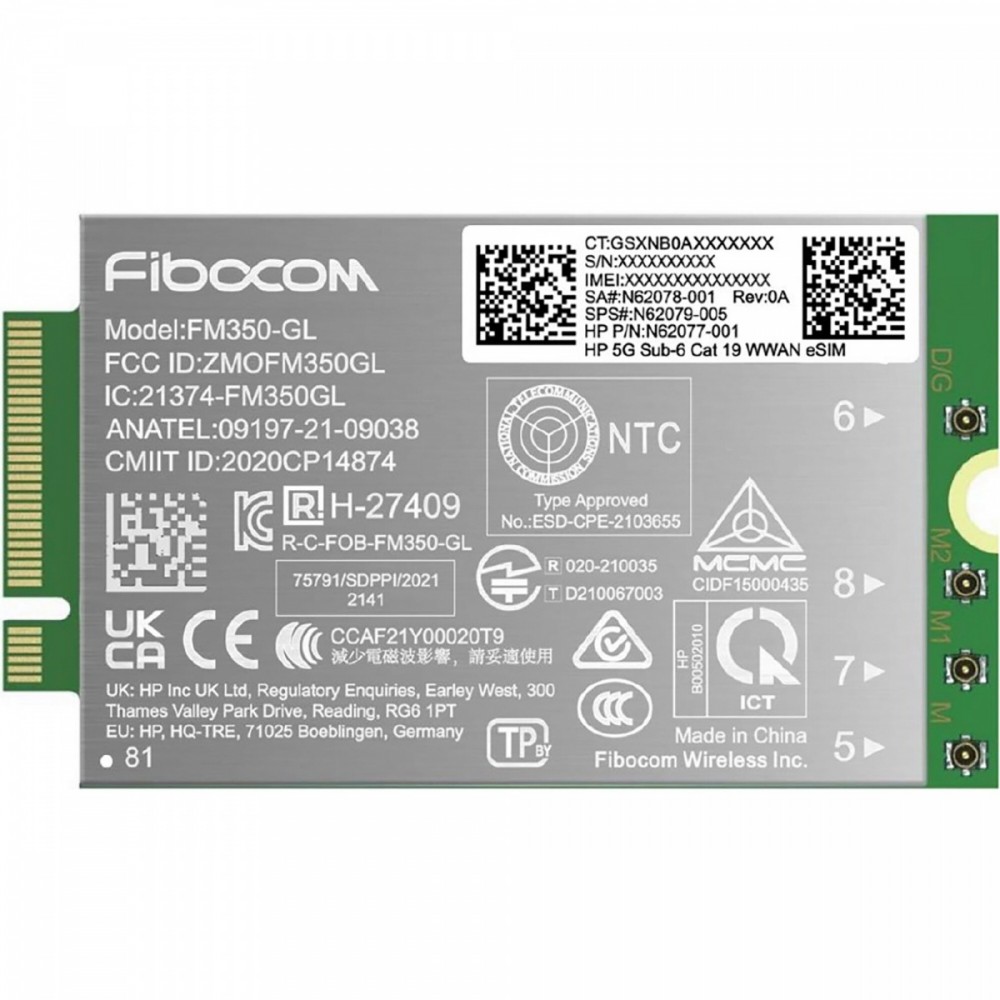 Modem 5G NR/4G WWAN AM5R4AA