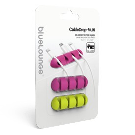 CableDrop multi uchwyt na 4 kable 2 szt. jaskrawy 