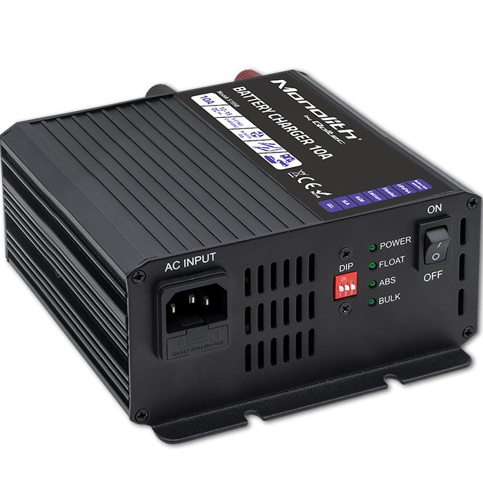 Inteligentna łaowarka Monolith do akumulatorów LiFePO4 AGM GEL   SLA | 10A | 12V 