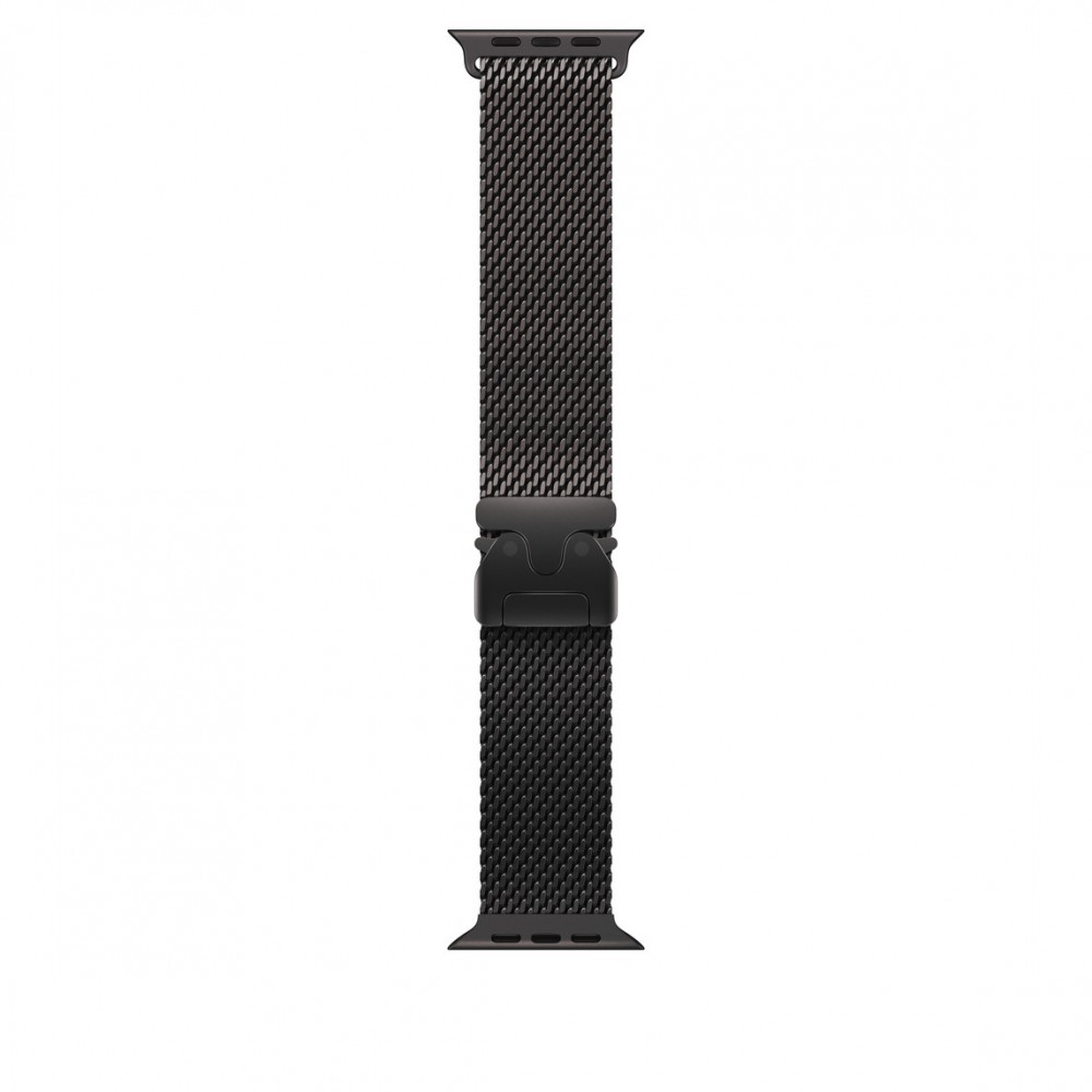 Bransoleta mediolańska z tytanu w kolorze czarnym do koperty 49 mm - rozmiar S