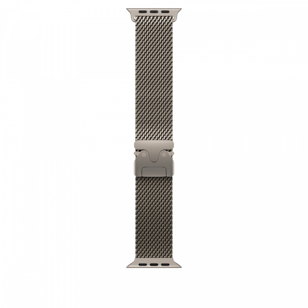 Bransoleta mediolańska z tytanu w kolorze naturalnym do koperty 49 mm - rozmiar S