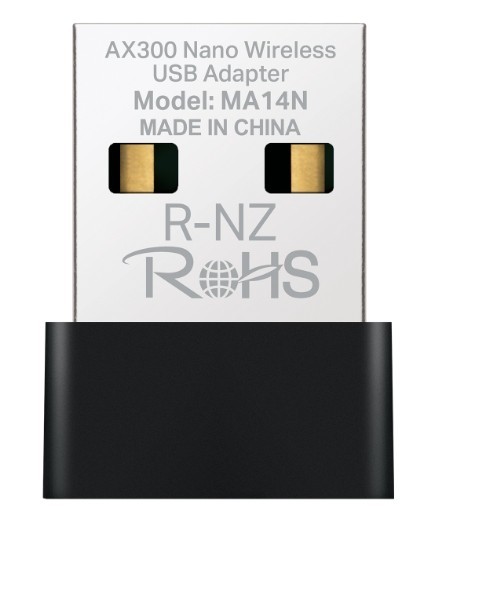 Karta sieciowa Mercusys  AX300 NanoWi-Fi USB Adapter    MA14N                                       SPEED: 287 Mbps at 2.4 GHz