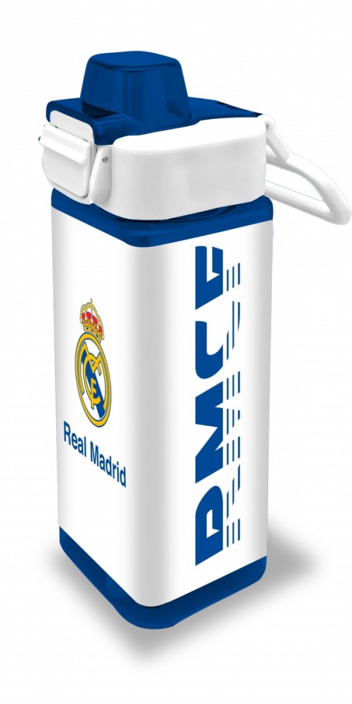 Bidon kwadratowy 500ml PP Real Madryt 