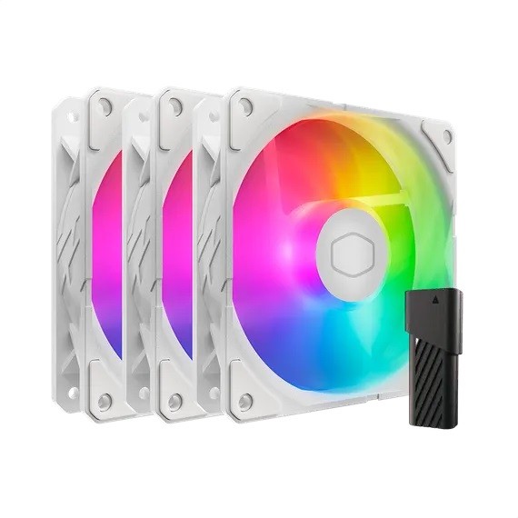 Wentylator SickleFlow Edge 120 ARGB White 3-pack 
