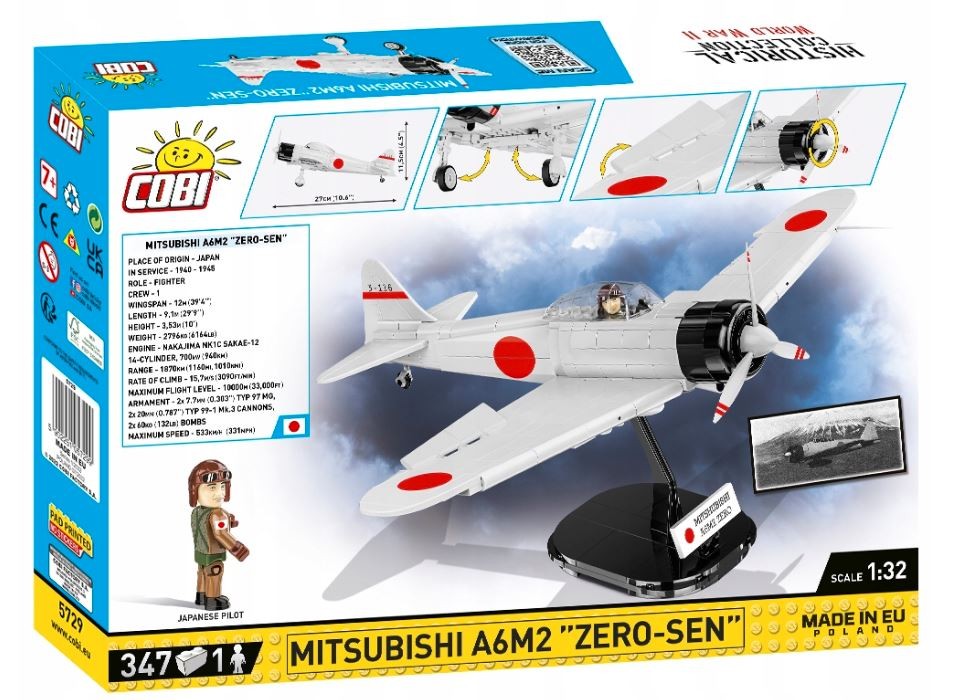 Klocki Mitsubishi A6M2 Zero-Sen 