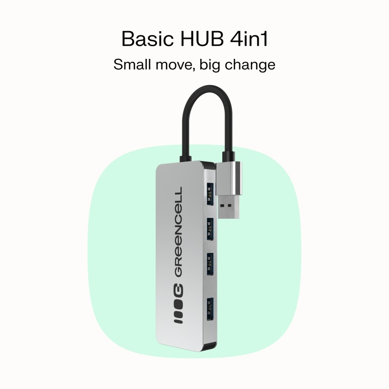 HUB Basic USB-A do 4x USB-A 3.0 