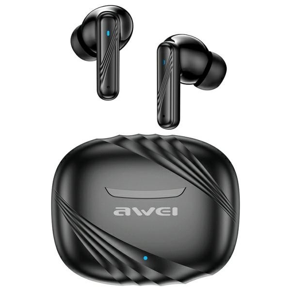 Słuchawki bluetooth 5.3 TA6 ANC czarne TWS 