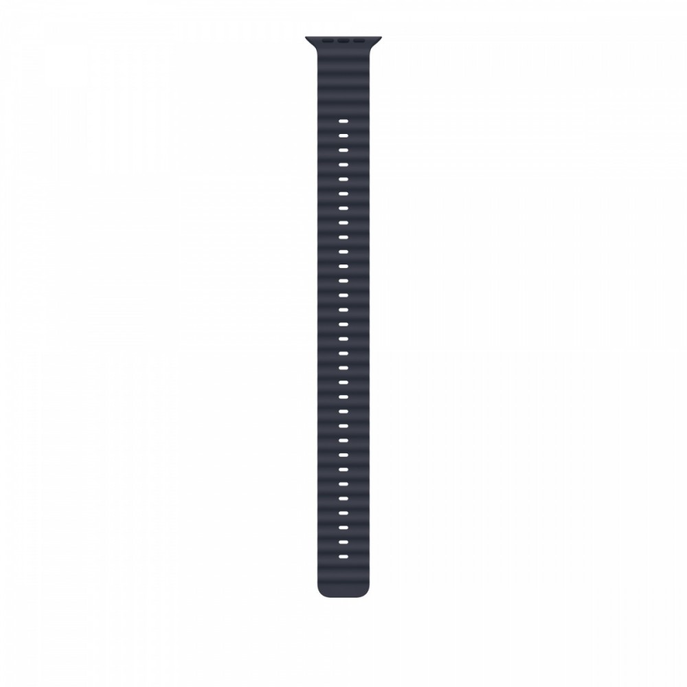 Przedłużka do paska Ocean w kolorze granatu do koperty 49 mm - elementy z tytanu w kolorze czarnym