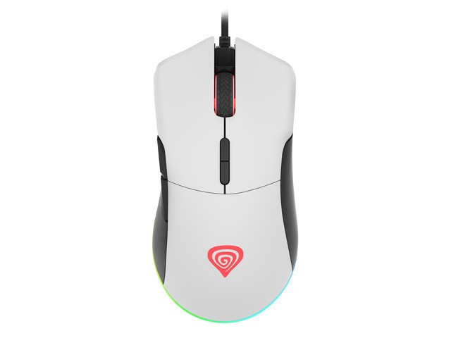 Mysz Krypton 290 6400DPI podświetlenie RGB Biała 